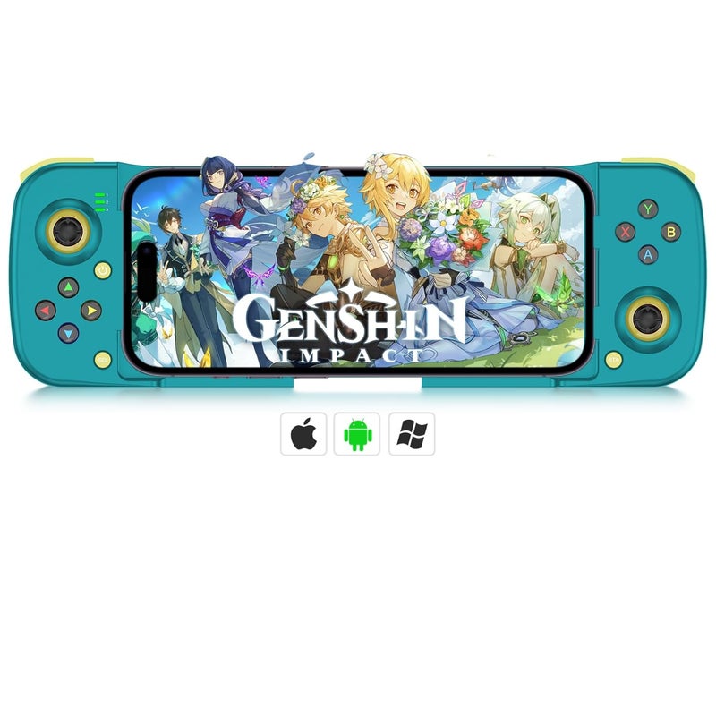 arVin Bluetooth Controller for iPhone/iPad/MacBook/iOS/Android/Samsung/Tablet/PC Wireless Gamepad Joystick with Back Button, Analog Triggers, Stretchable, Direct Play for Call of Duty, Genshin Impact - Image 1